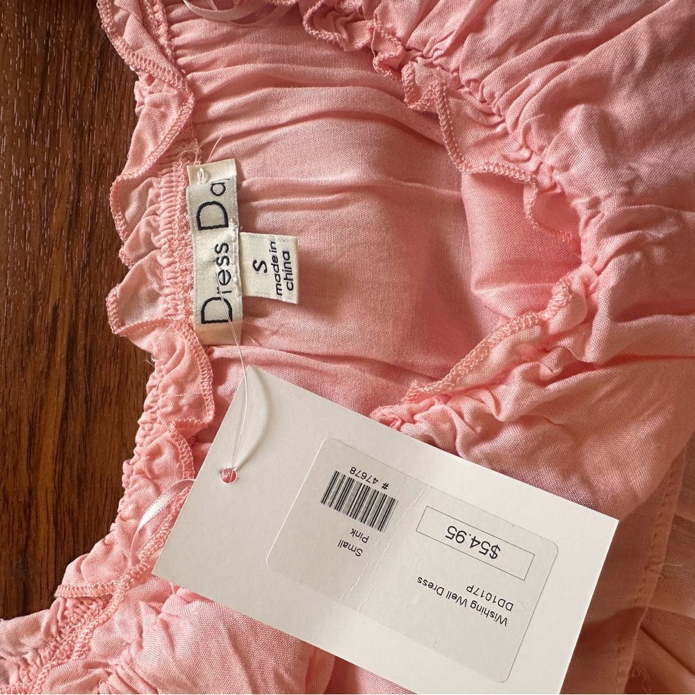 NWT Dress Day Elegant Off-Shoulder Pink Maxi Dress - Picture 4 of 7
